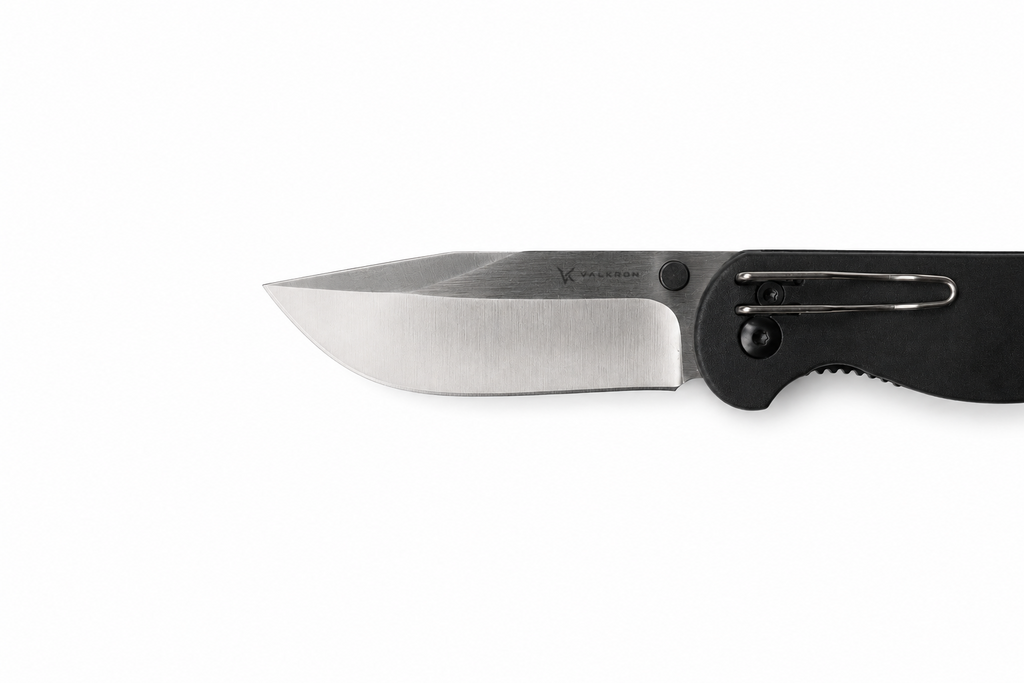 Ironclad EDC détail de la lame et du manche du couteau pliant