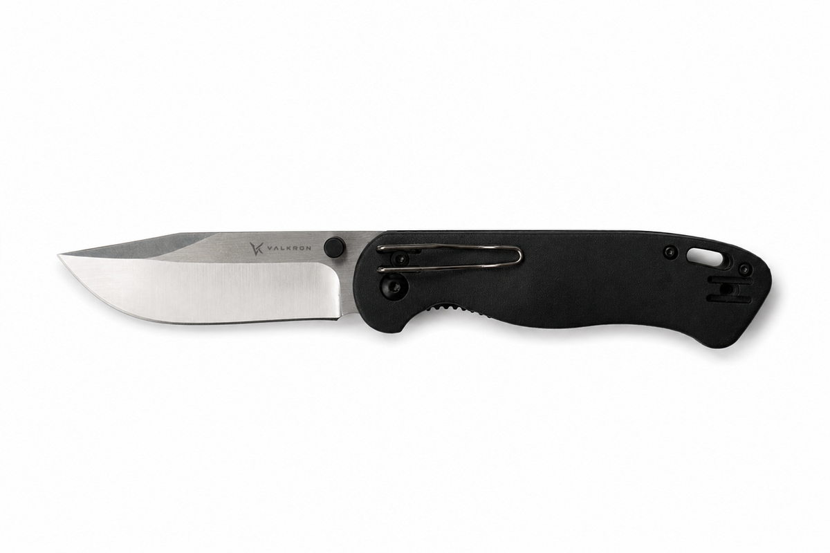 Ironclad EDC folding knife open side view by VALKRON