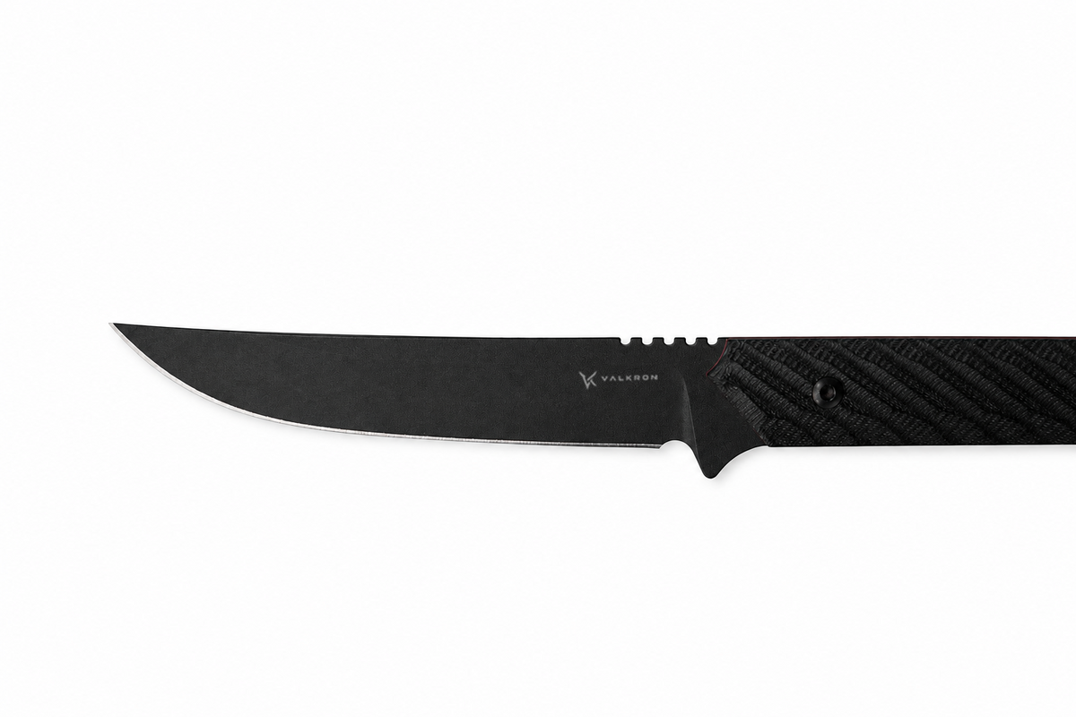 Nightreaver fixed blade knife blade and handle detail