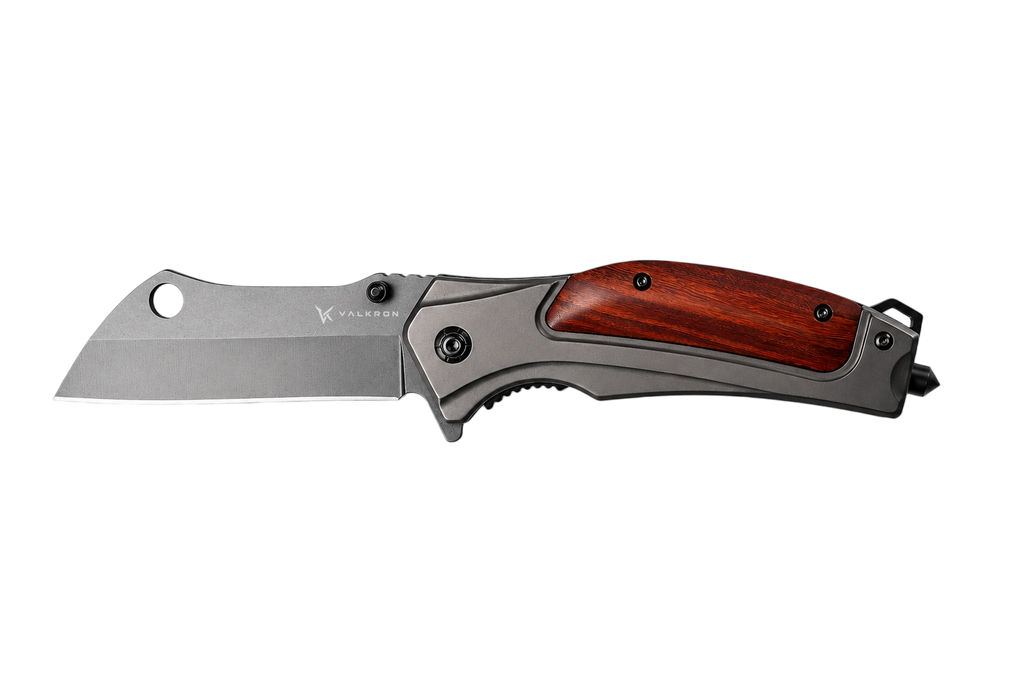 Brimstone EDC folding knife open view by VALKRON