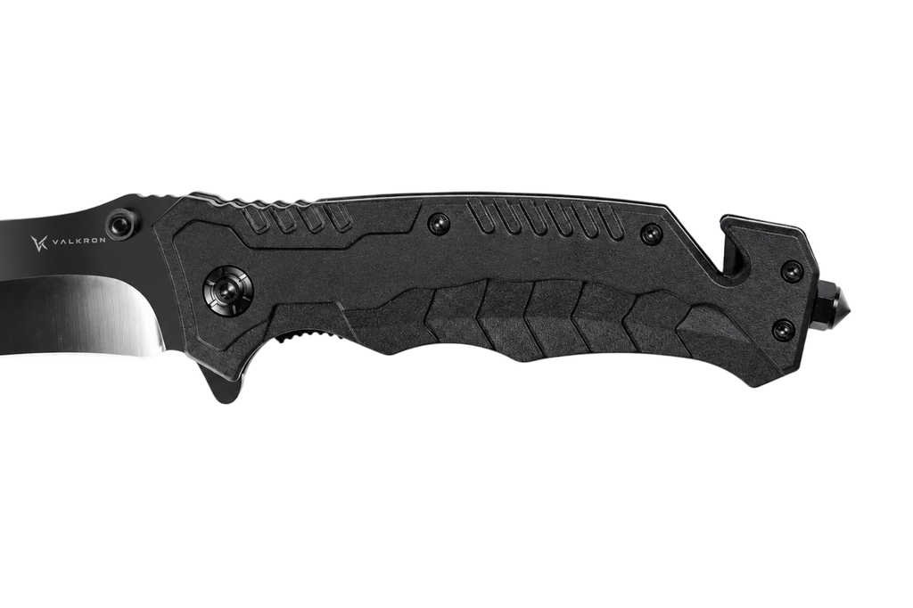 Sentinel black EDC folding knife closed side view