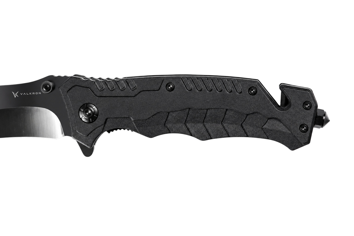 Sentinel black EDC folding knife closed side view