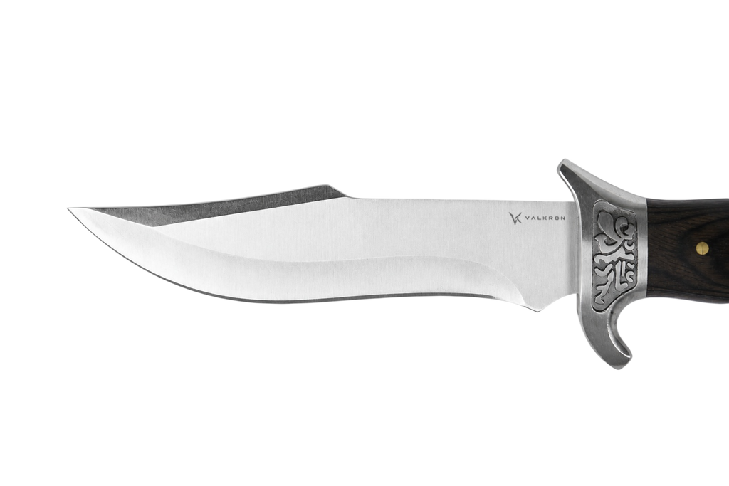Longhorn Bowie fixed blade knife blade detail
