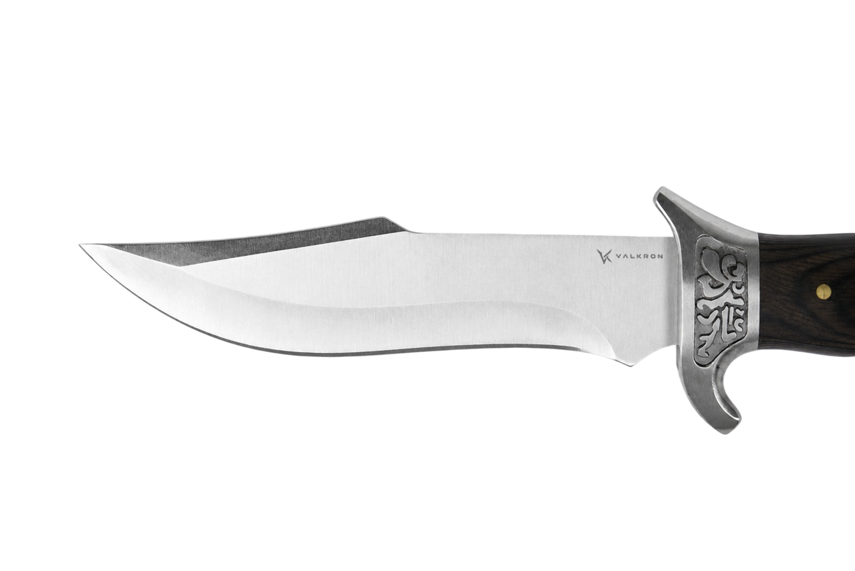 Longhorn Bowie fixed blade knife blade detail
