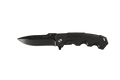 Ridgeback black folding pocket knife open view by VALKRON